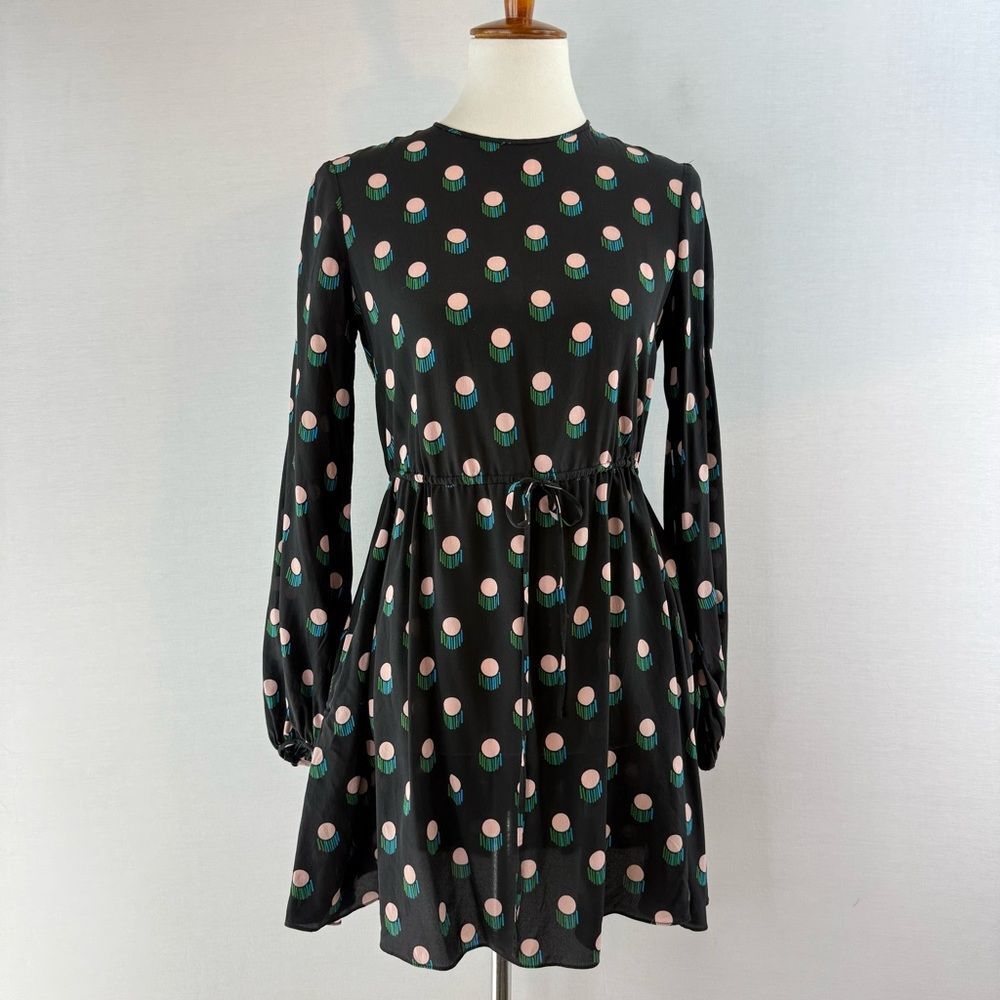 Diane von Furstenburg Casimir Dot Silk Mini Dress